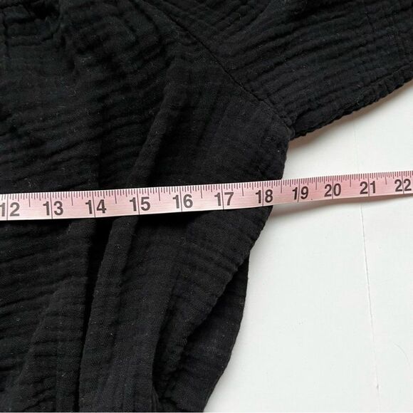 Michael Stars Black Kate Square Neck Top Size X-Large - Picture 4 of 7